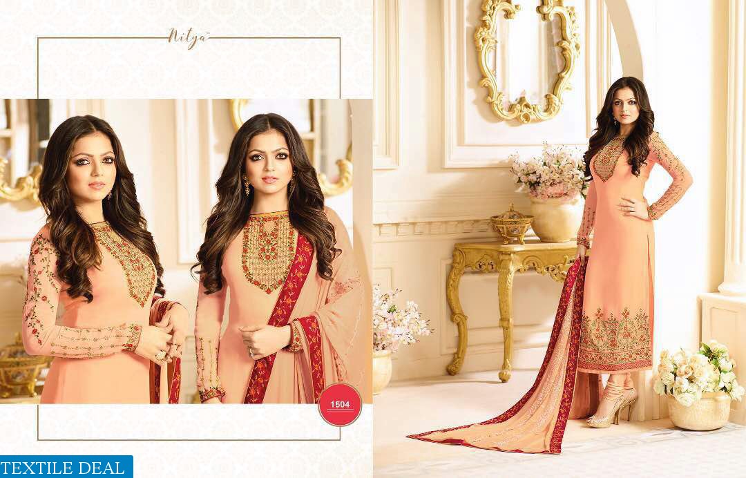 Lt nitya Suits vol-105 Wholesale Straight Celebration Special Suits